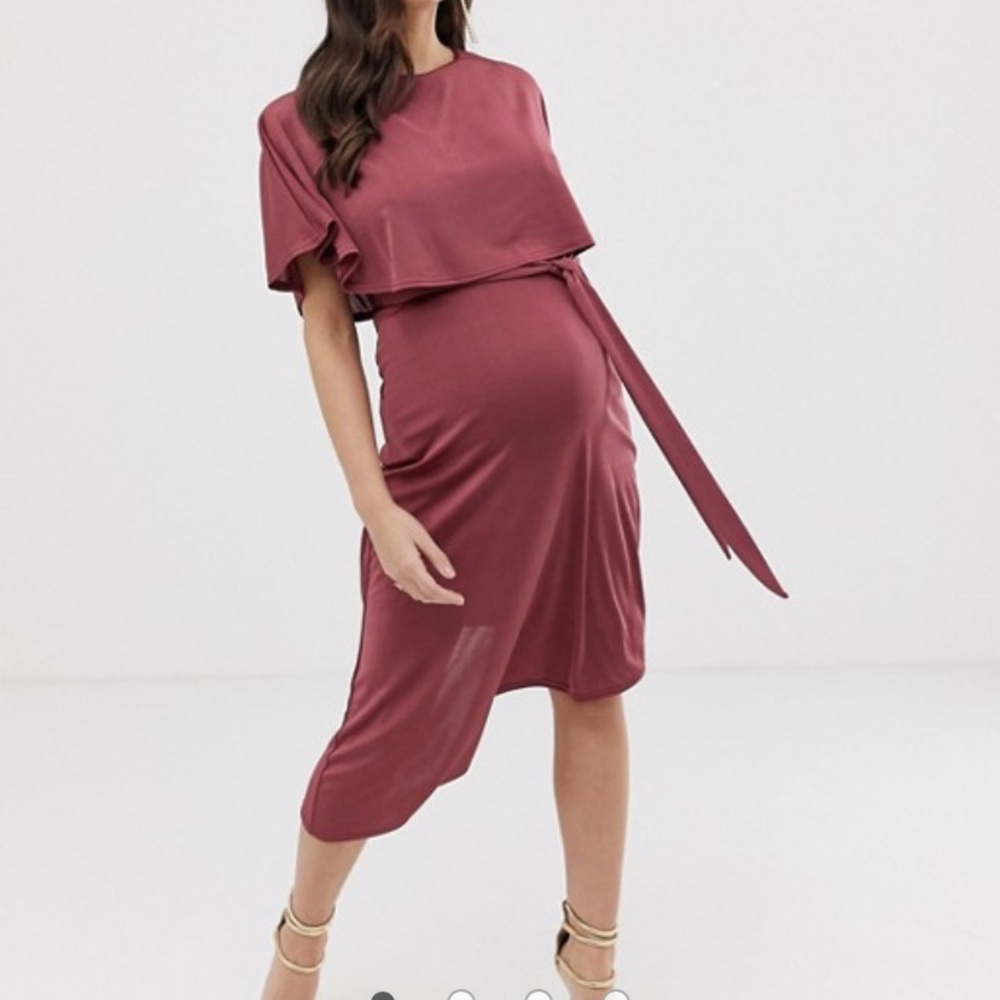 ASOS Maternity and Nursing Cape Dress